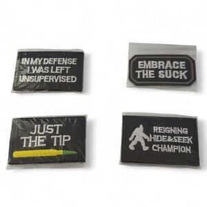 Tactical Morale Patch Bundle, Set for Caps, Bags, Backpacks, Vest